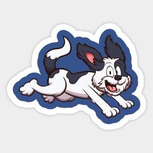 Running Shih Tzu Dog Sticker